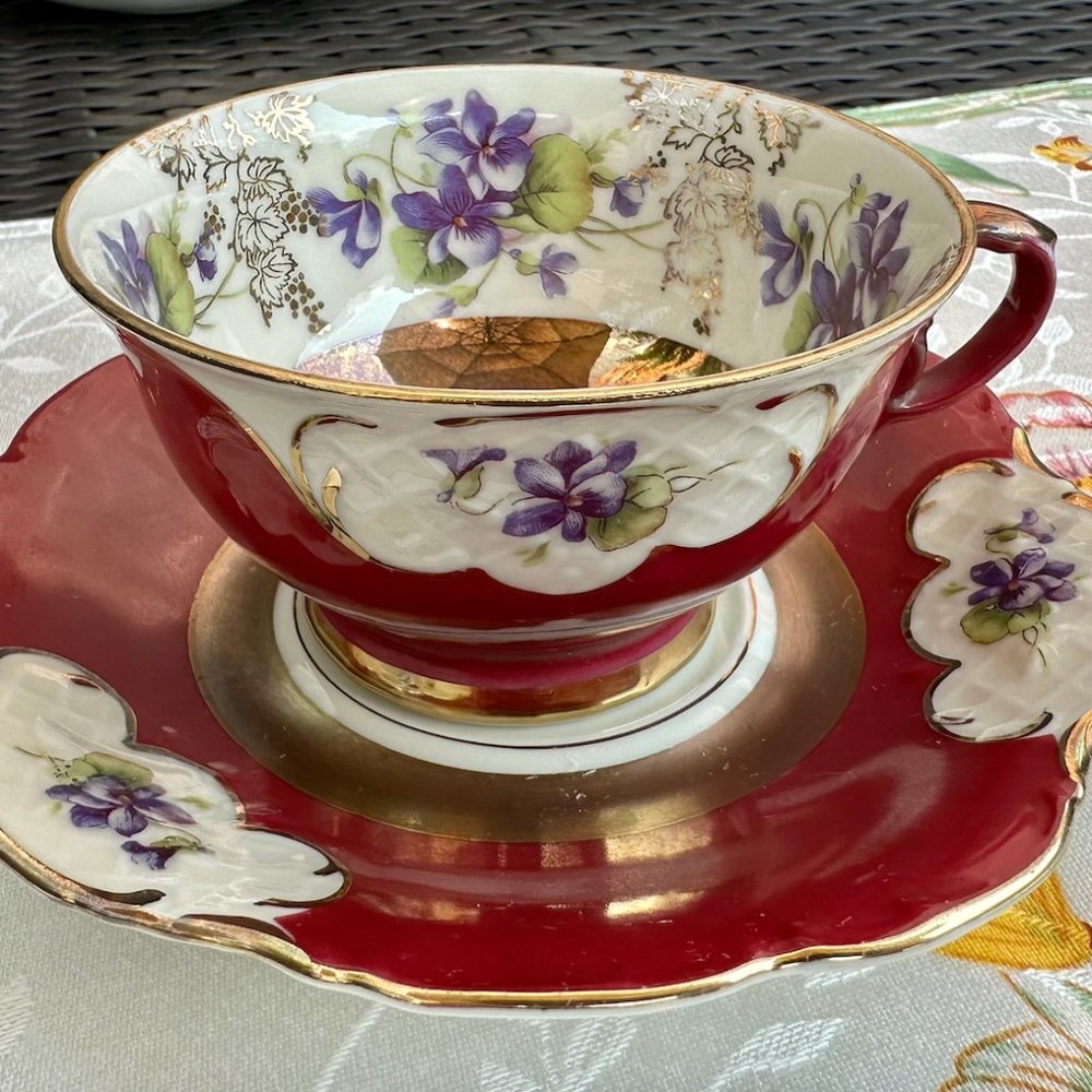 Vintage Royal Heidelberg WINTERLING Germany Co. Bone China Tea Cup & Saucer Set